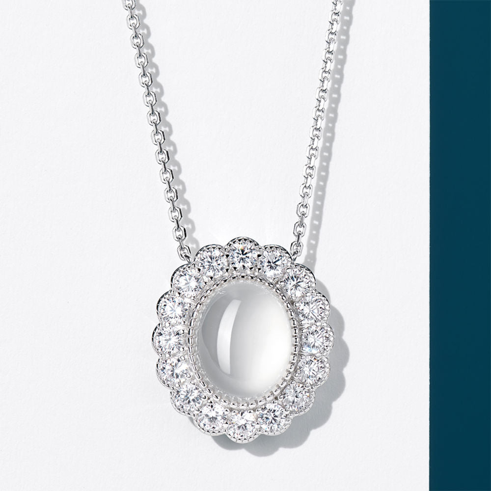 White Chalcedony Necklace For Women Jewelry