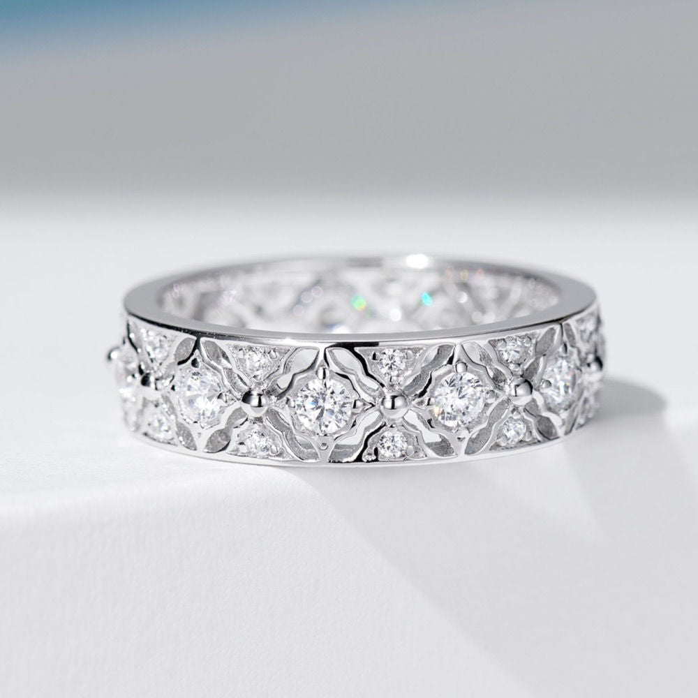 Flower Pattern Ring For Women Jewelry