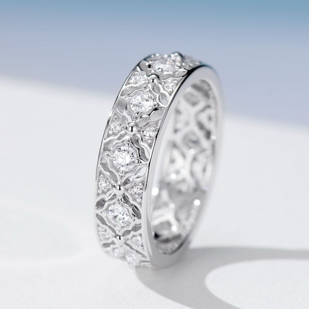 Flower Pattern Ring For Women Jewelry