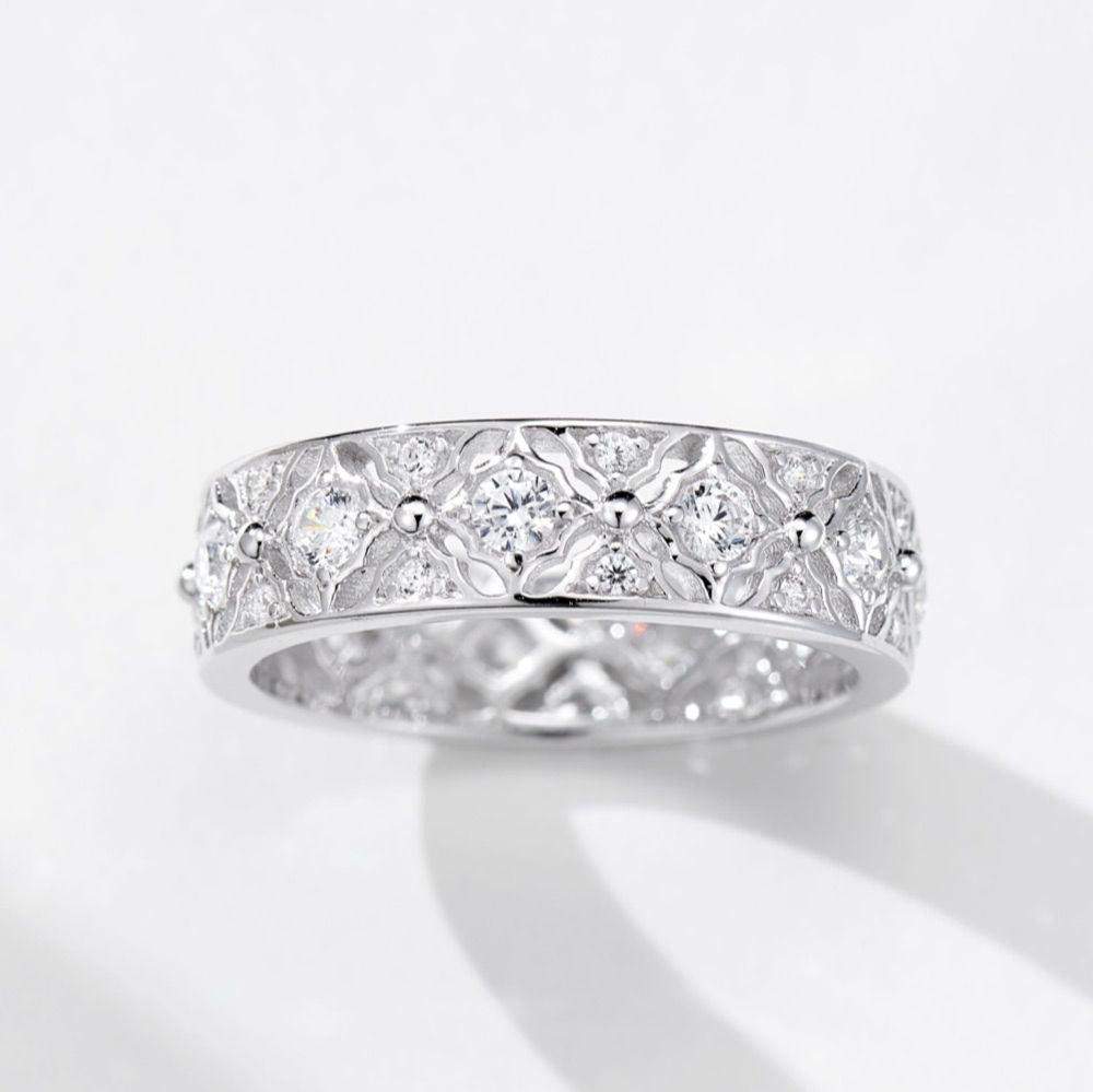 Flower Pattern Ring For Women Jewelry