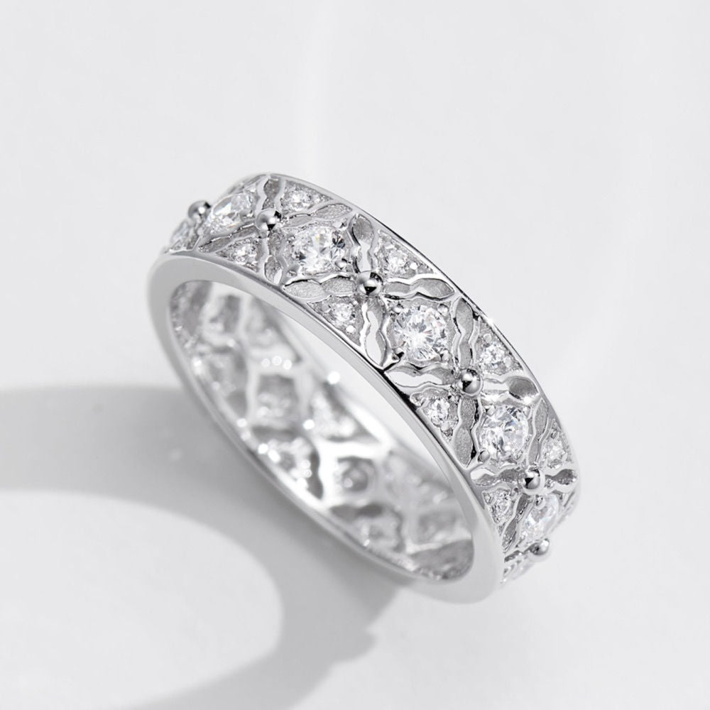 Flower Pattern Ring For Women Jewelry