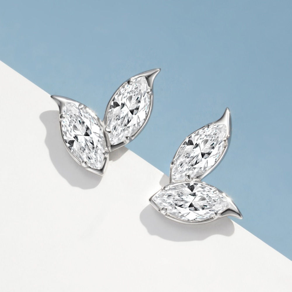 Futaba Diamond Stud Earrings For Women Jewelry