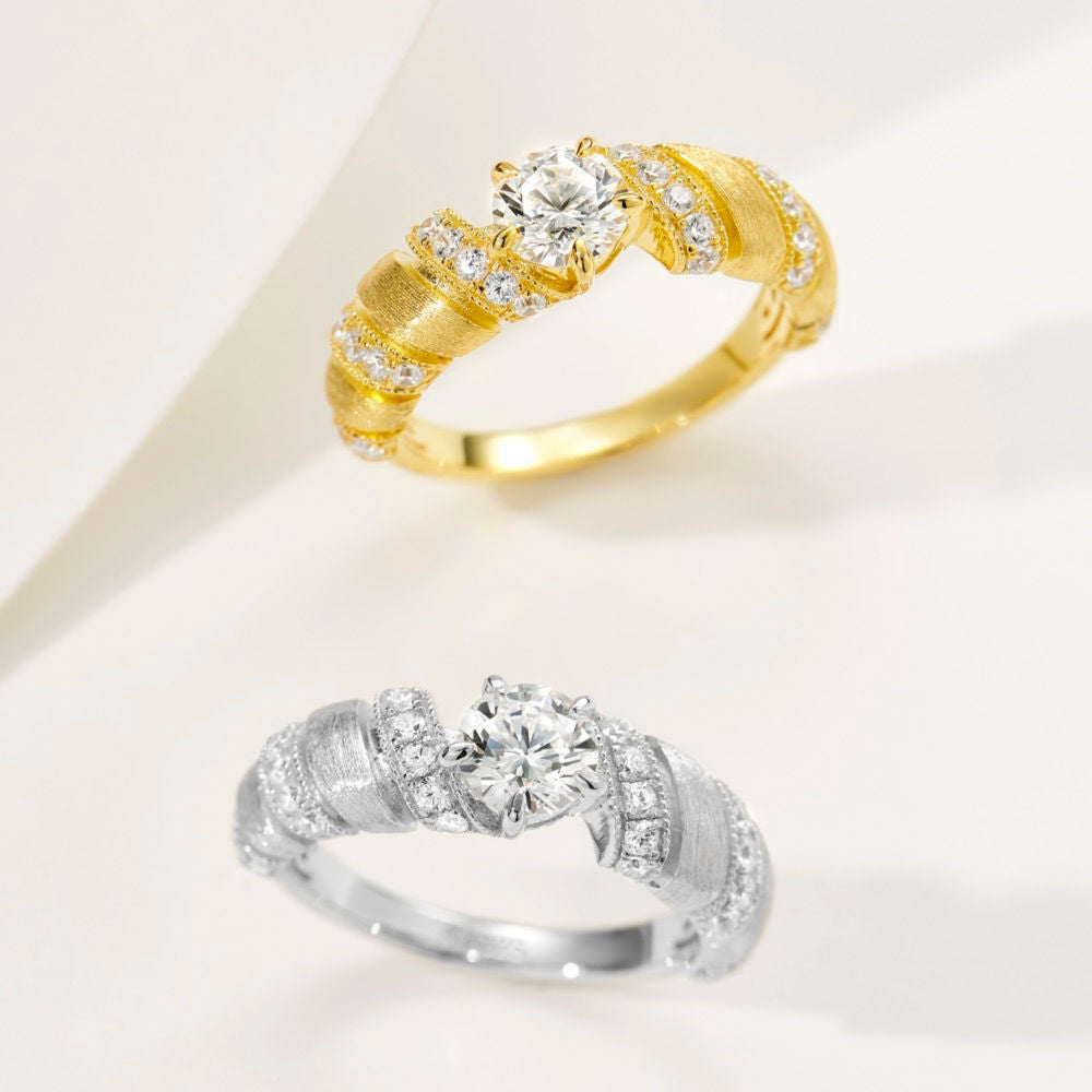 Croissant Diamond Ring For Women Jewelry