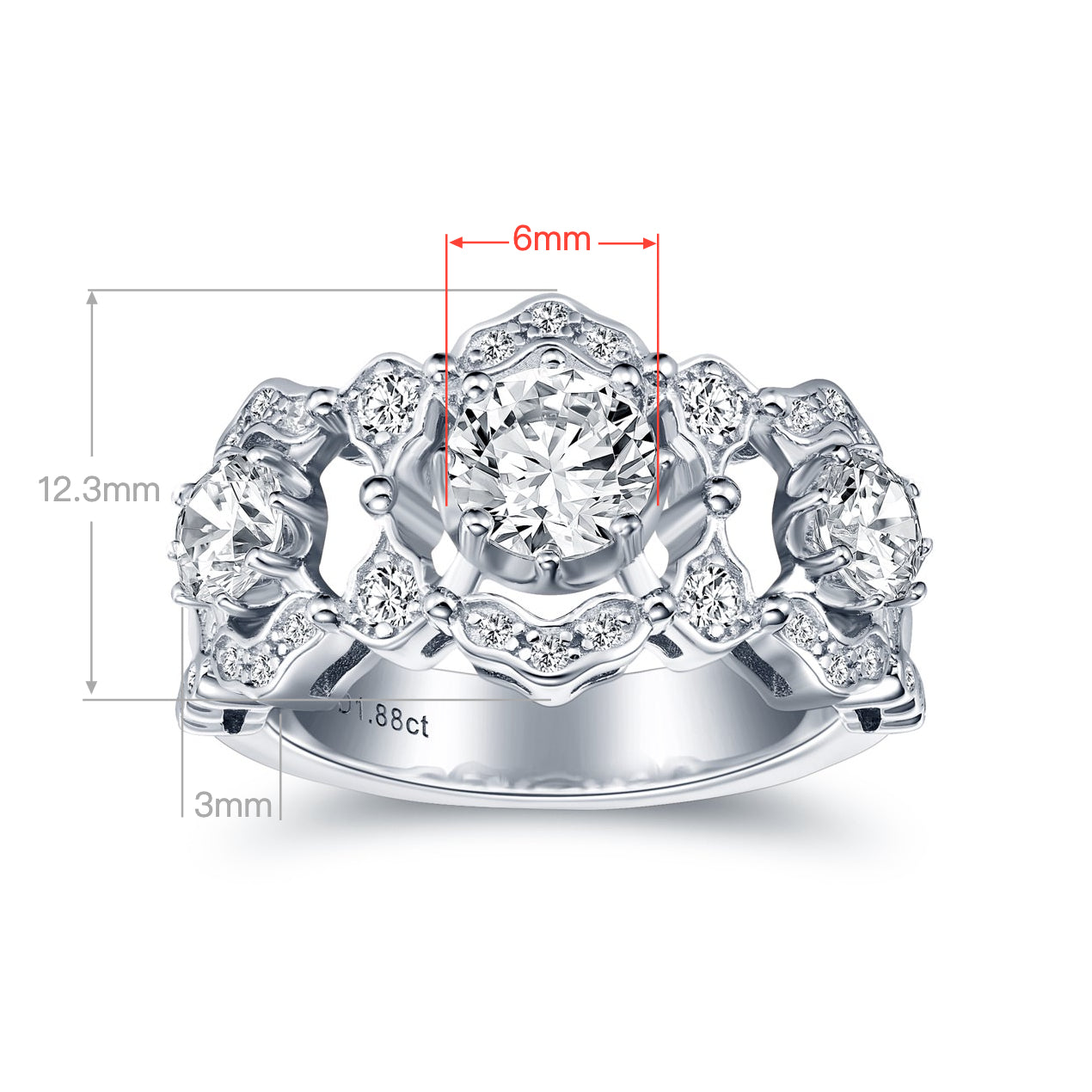 Lace Diamond Ring For Women Jewelry
