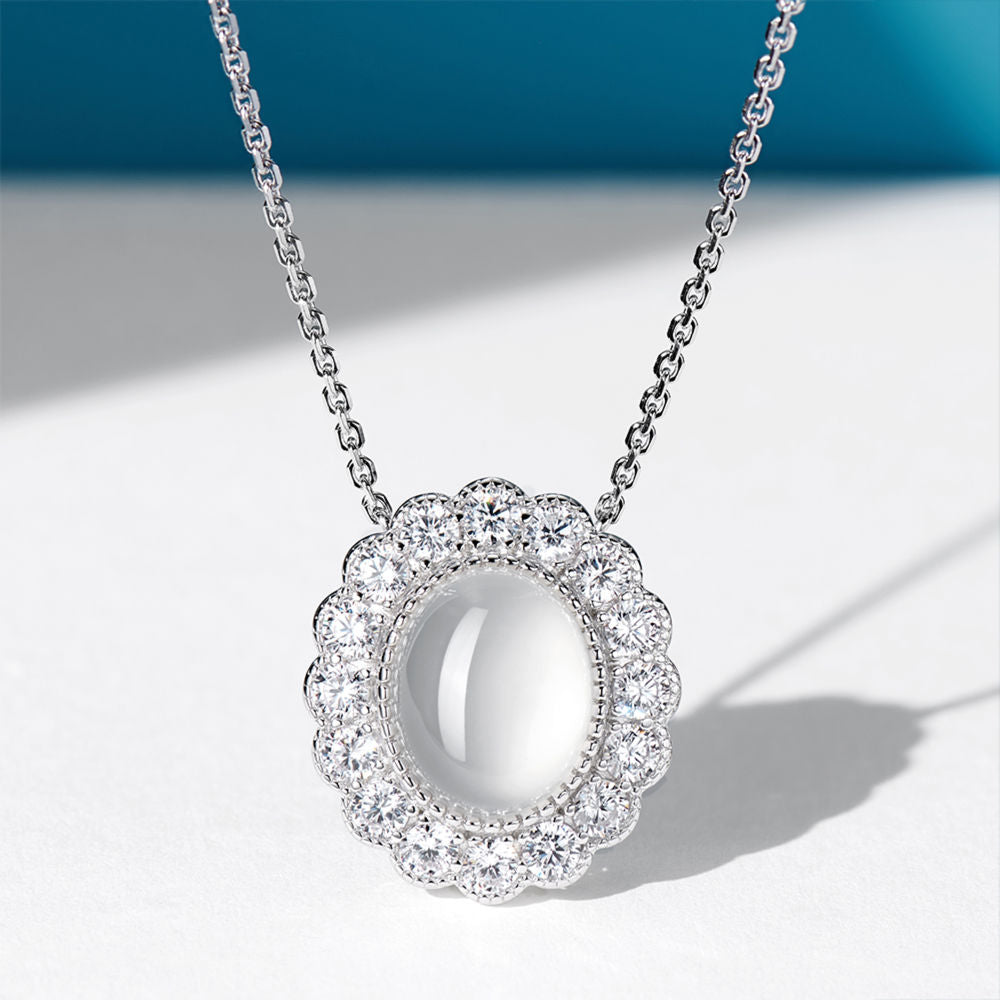 White Chalcedony Necklace For Women Jewelry