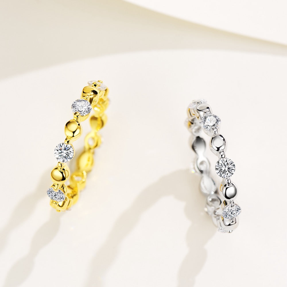 Beads Diamonds Ring For Women Jewelry