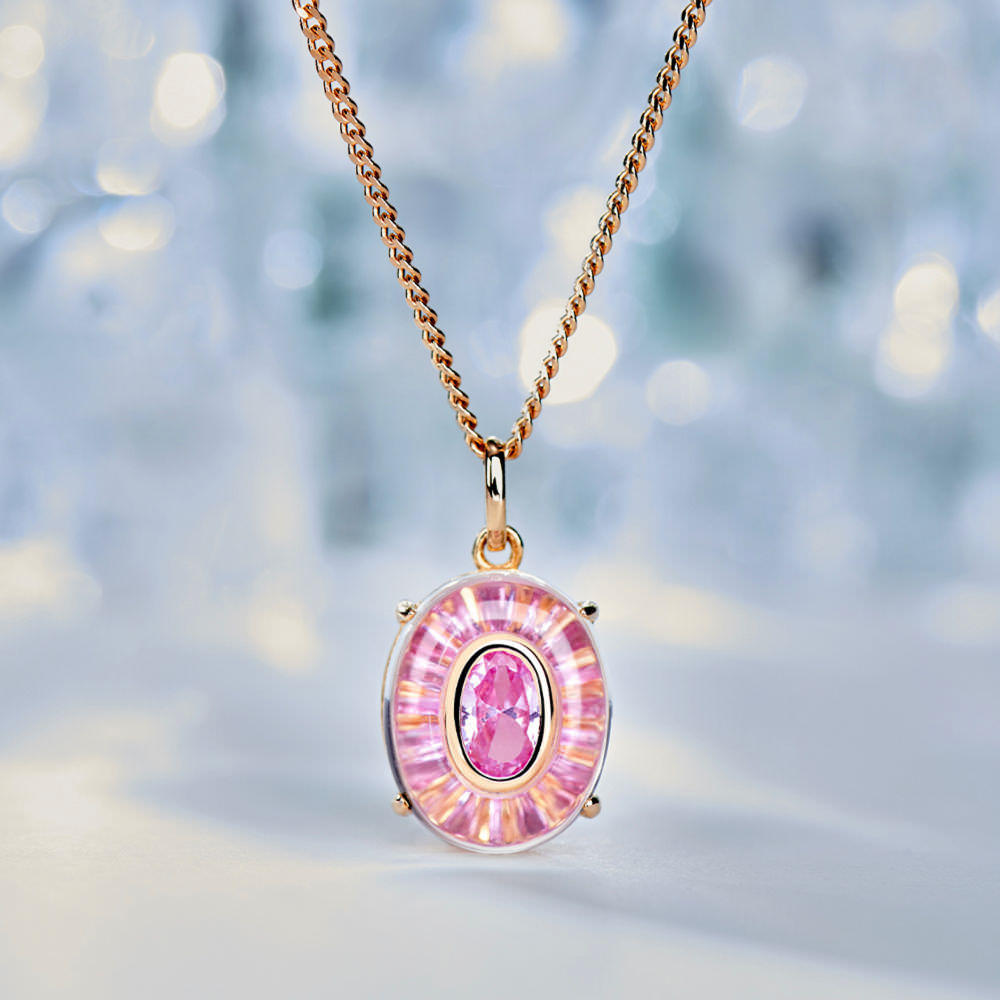 Colored Diamond Necklace For Women Jewelry