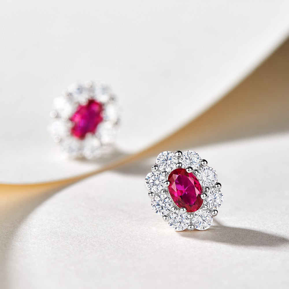 Colored Gemstone Earrings For Women Jewelry