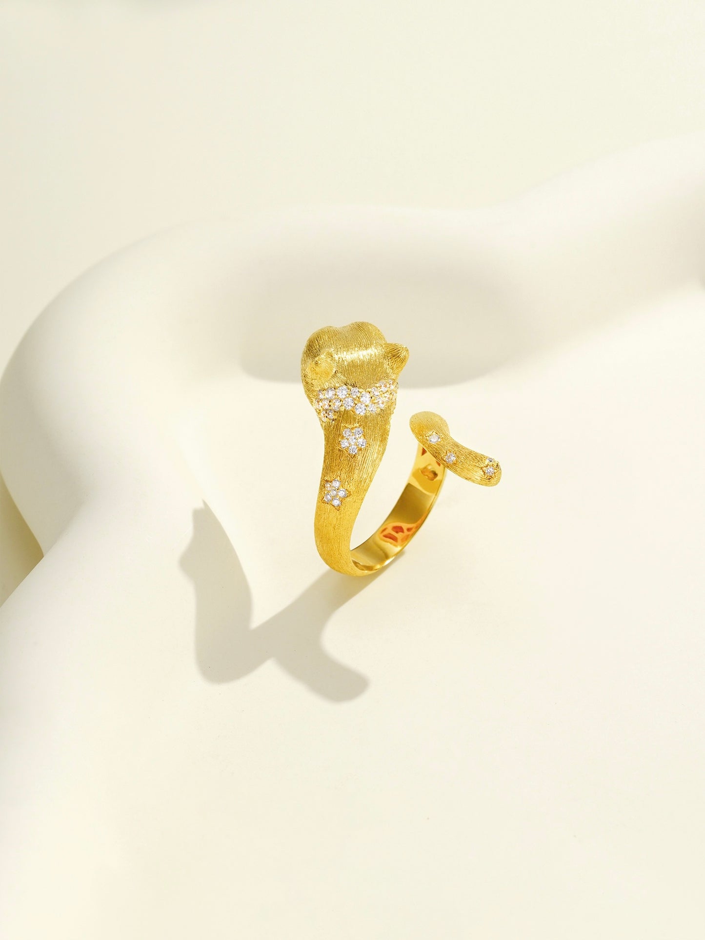 Brushed Leopard Ring For Women Jewelry