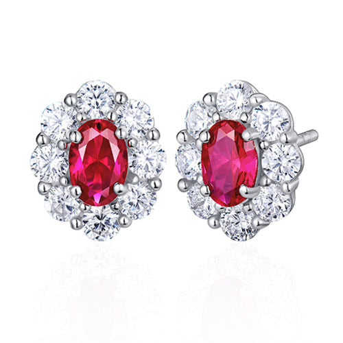 Colored Gemstone Earrings For Women Jewelry