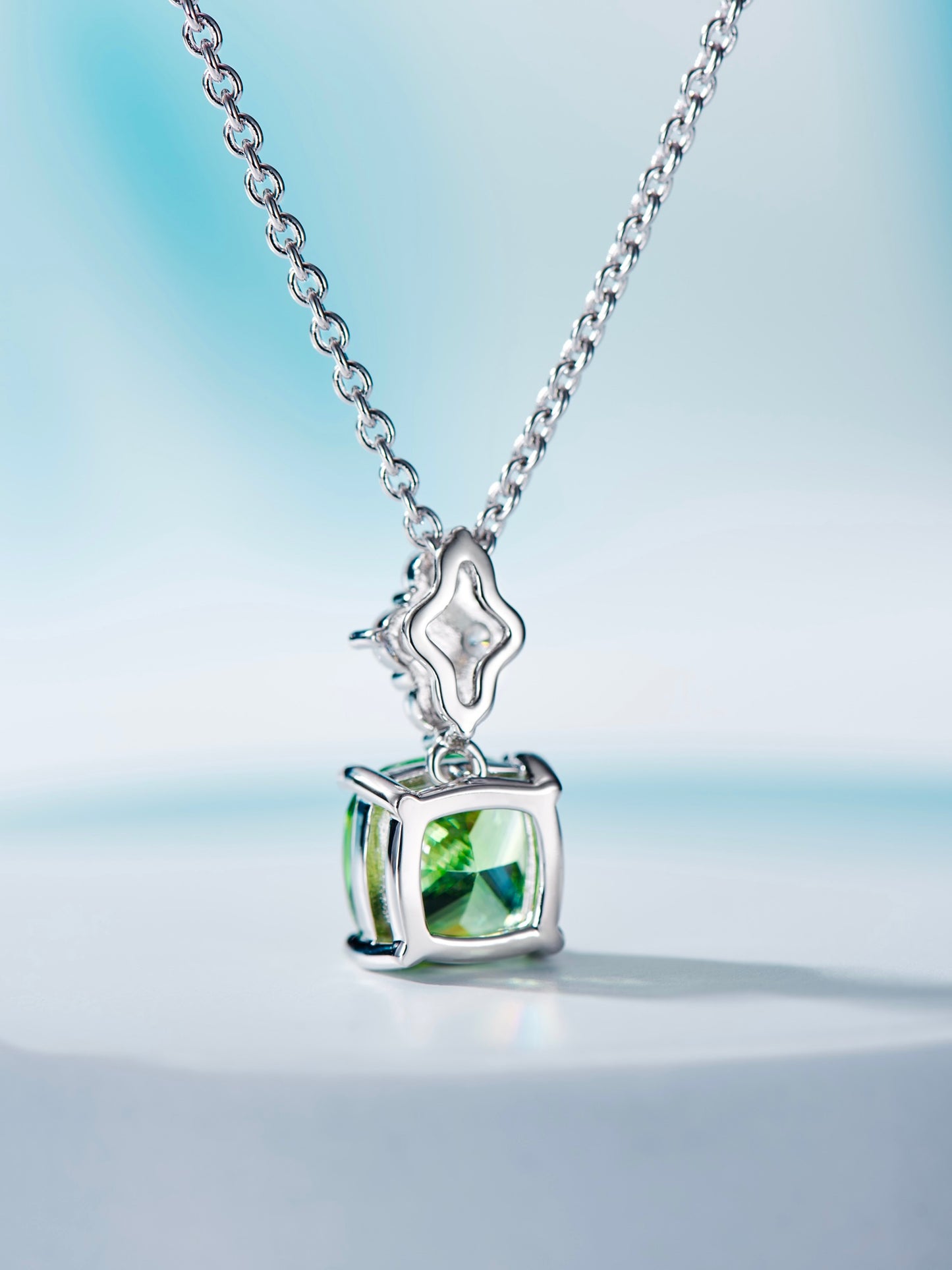 Green diamond necklace For Women Jewelry