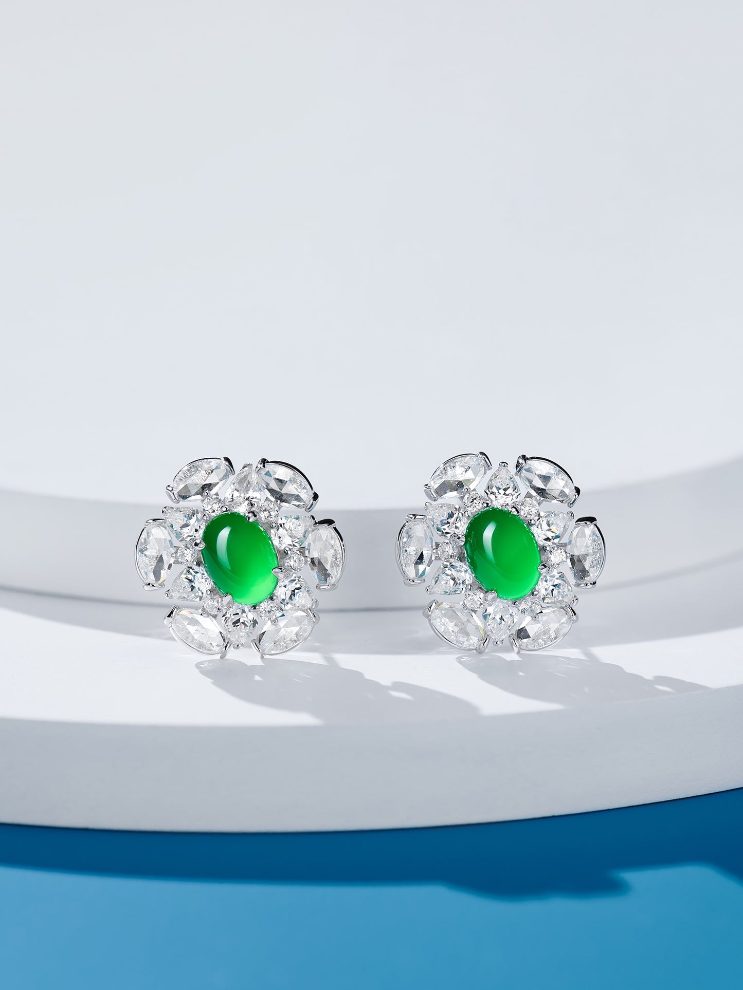 Chrysoprase Fireworks Earrings For Women Jewelry