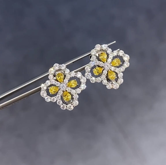 Diamond Loop Earrings For Women Jewelry