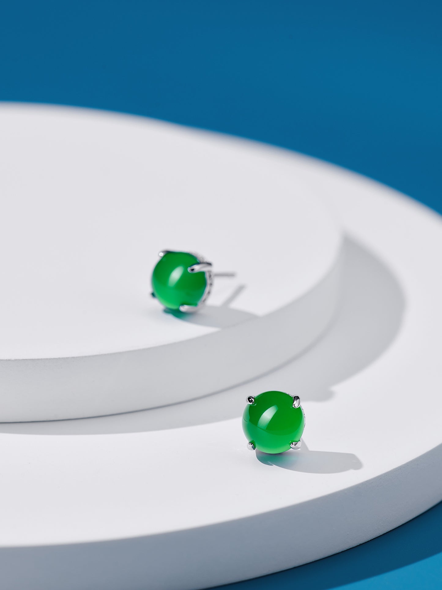 Chrysoprase Diamond Earrings For Women Jewelry