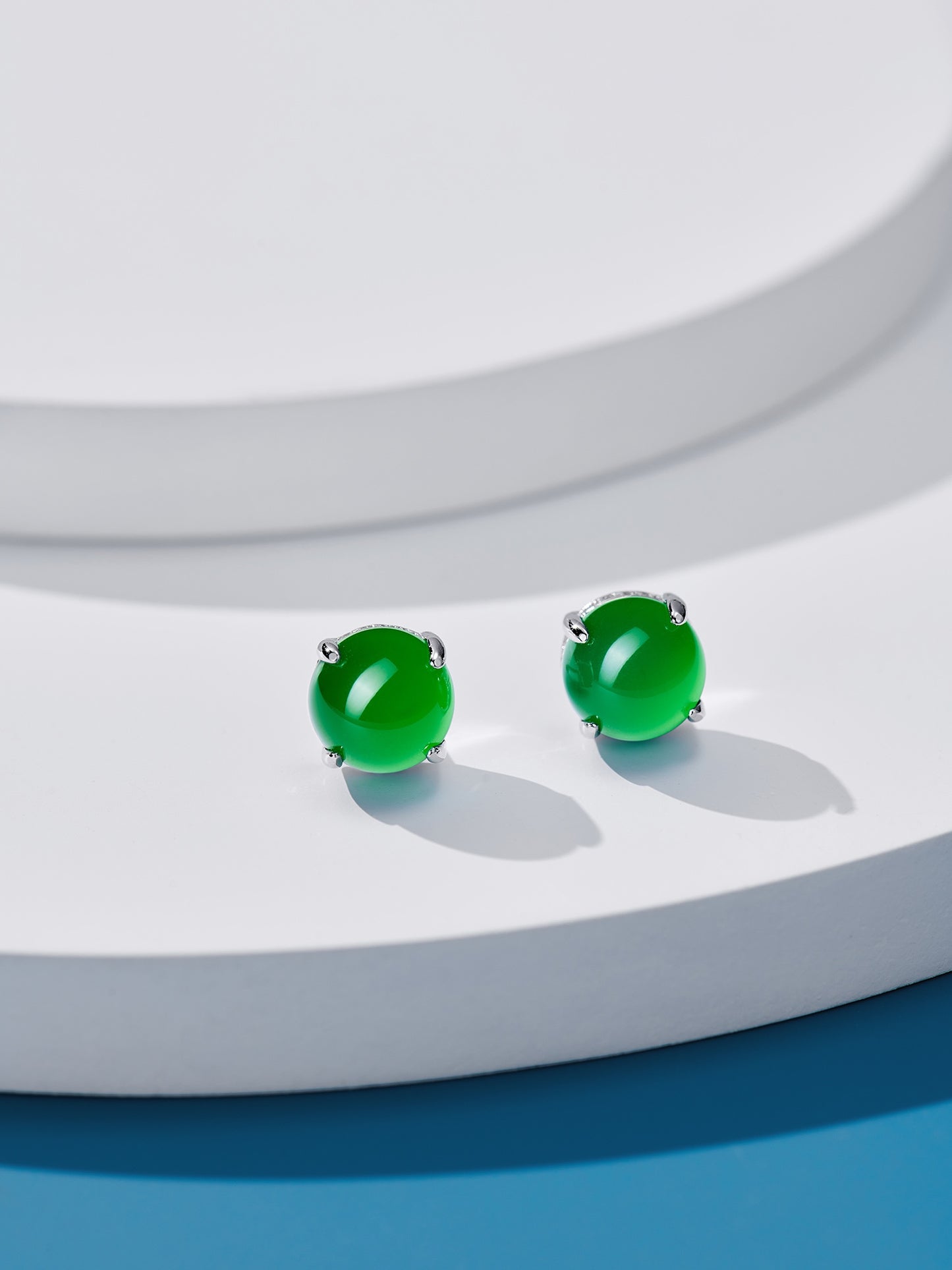 Chrysoprase Diamond Earrings For Women Jewelry