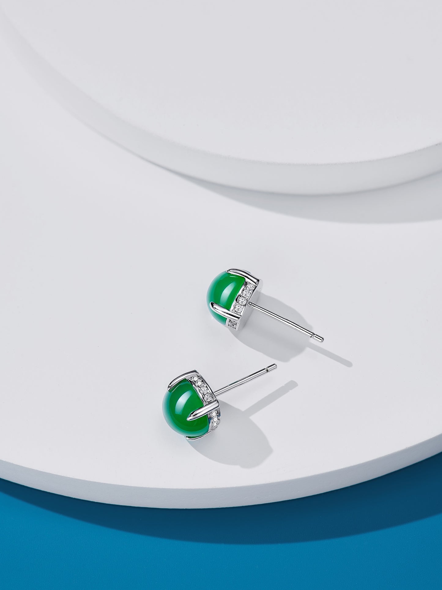 Chrysoprase Diamond Earrings For Women Jewelry