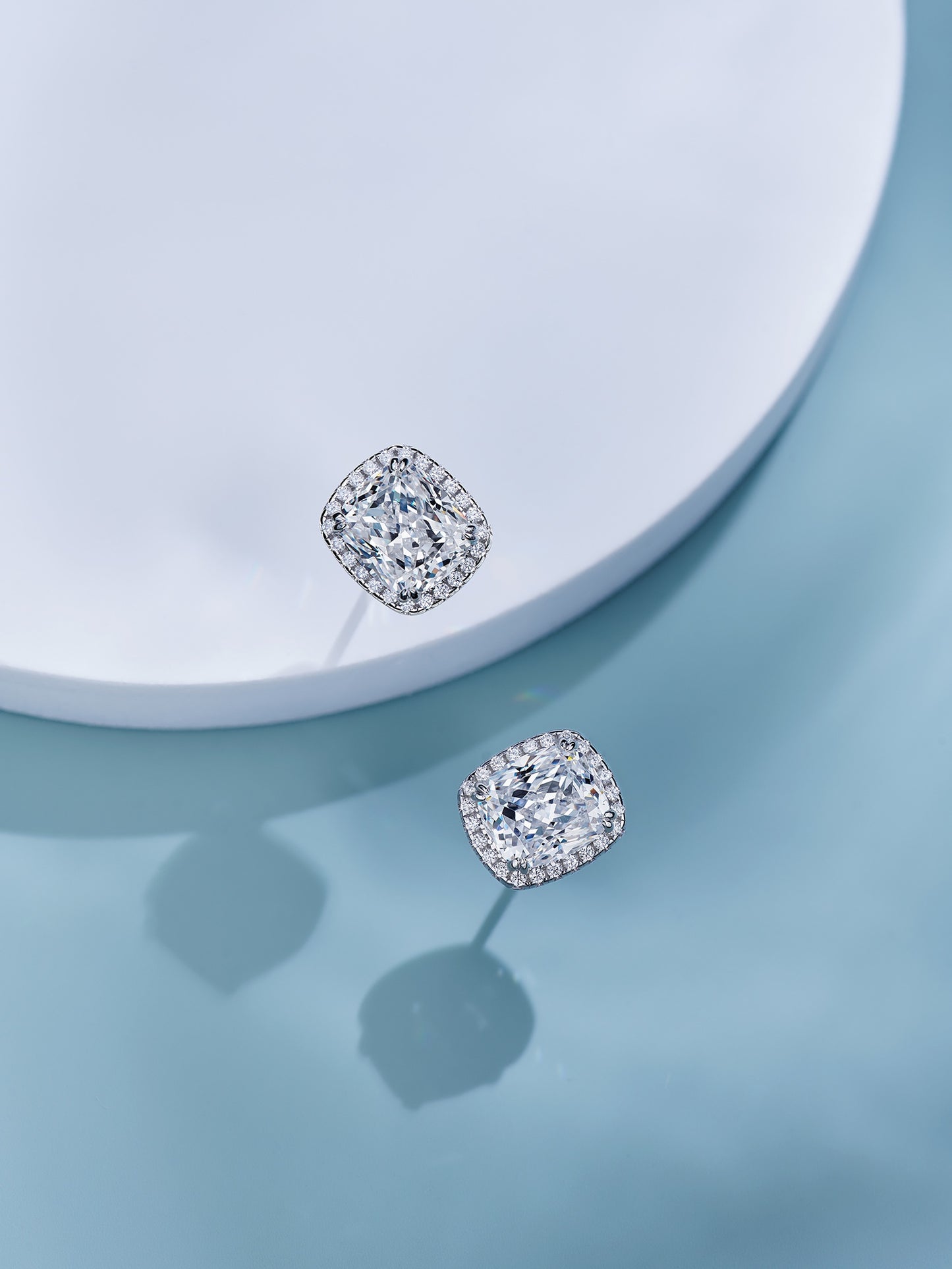 Square Diamond Earrings For Women Jewelry