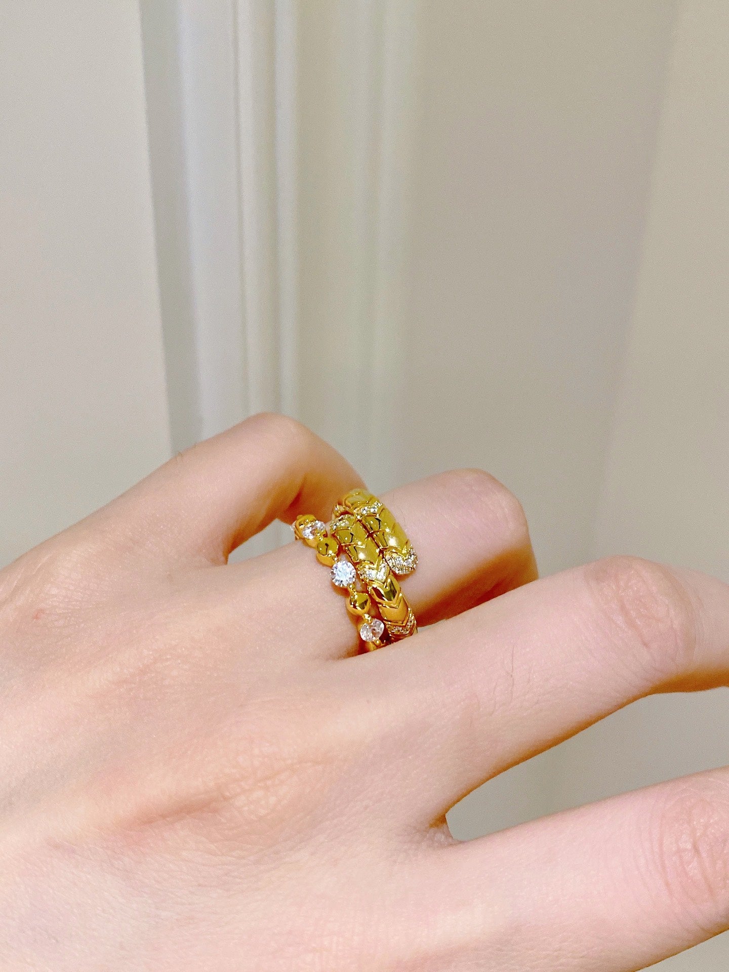 Beads Diamonds Ring For Women Jewelry