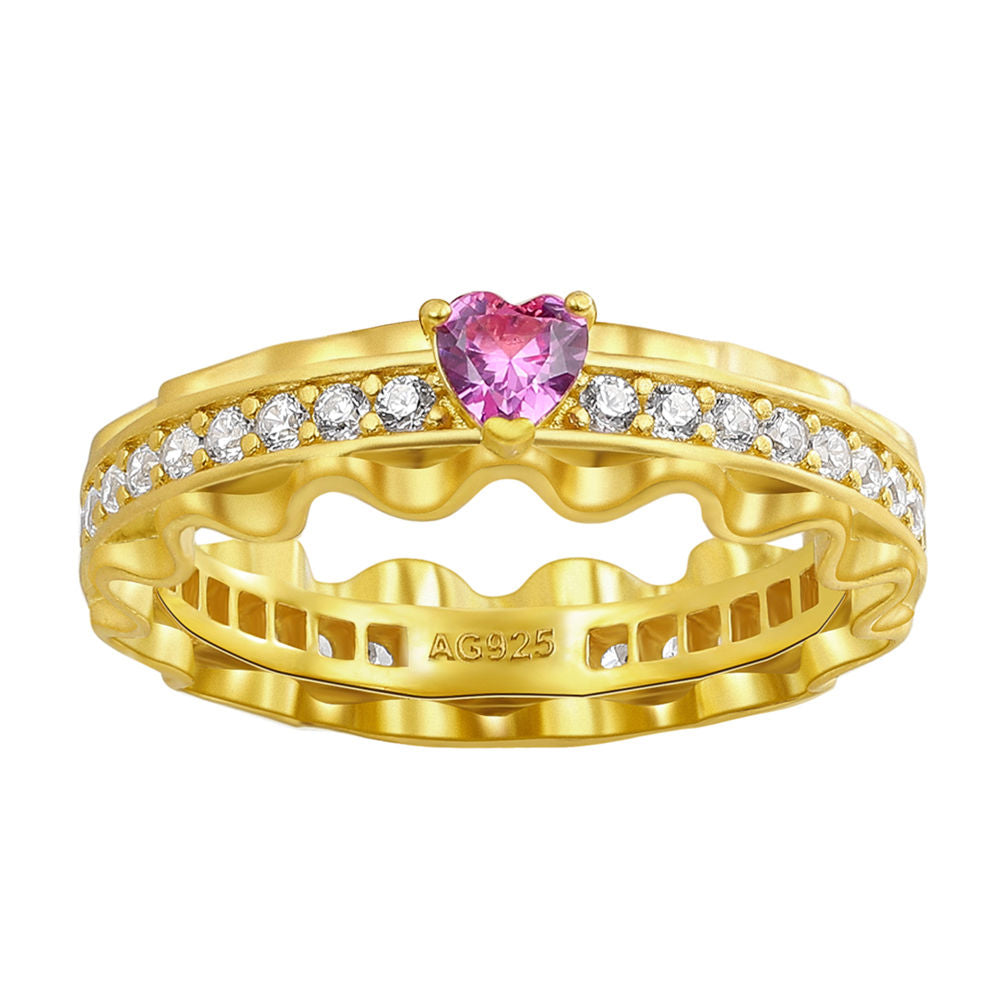 Candy Cane Diamond Ring For Women Jewelry