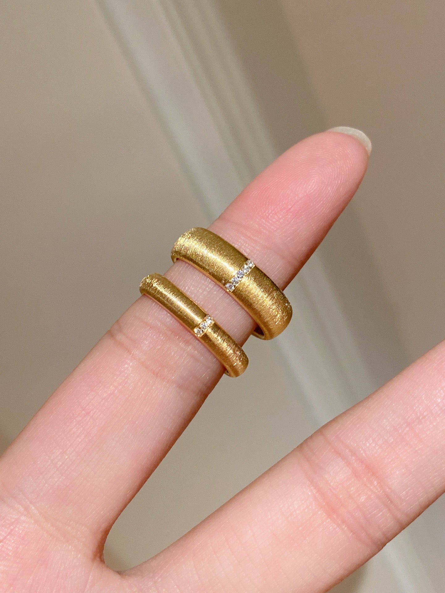 Simple Brushed Ring For Women Jewelry