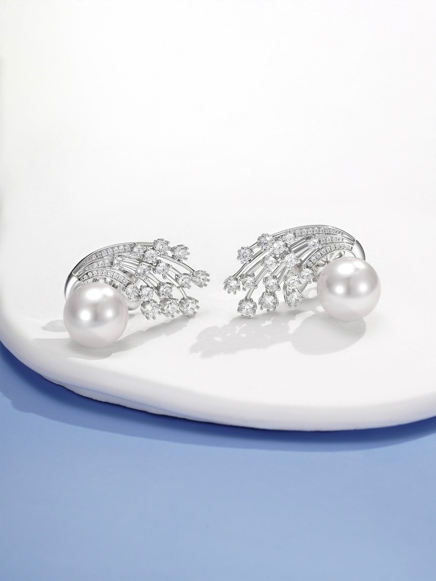 Pearl Shooting Star Earrings For Women Jewelry