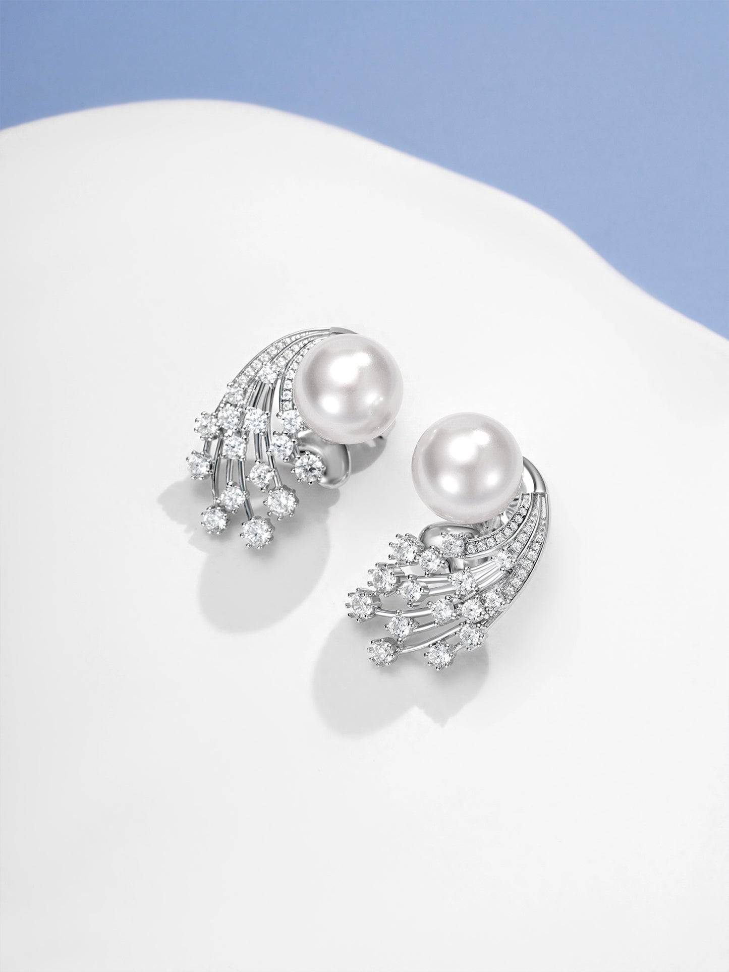 Pearl Shooting Star Earrings For Women Jewelry