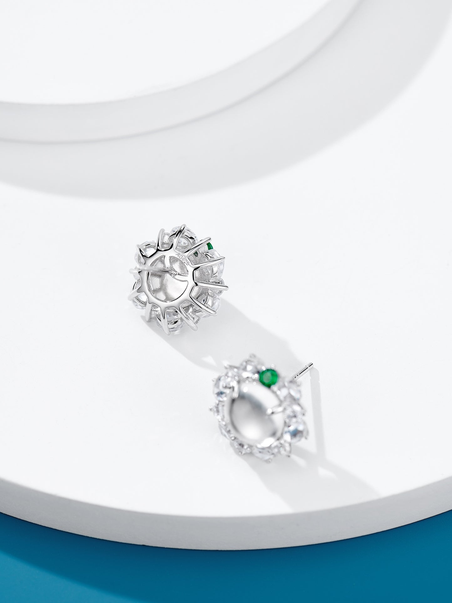 Jade and Diamond Earrings For Women Jewelry