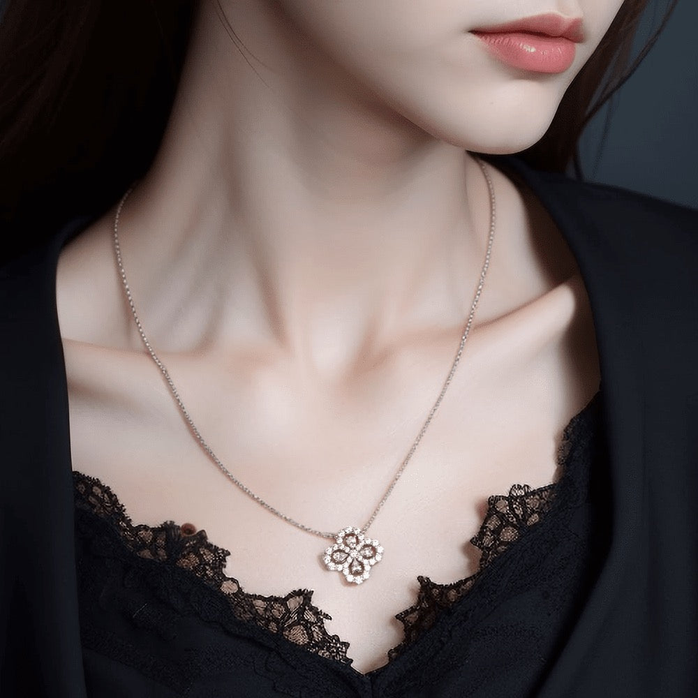 Diamond Loop Necklace For Women Jewelry