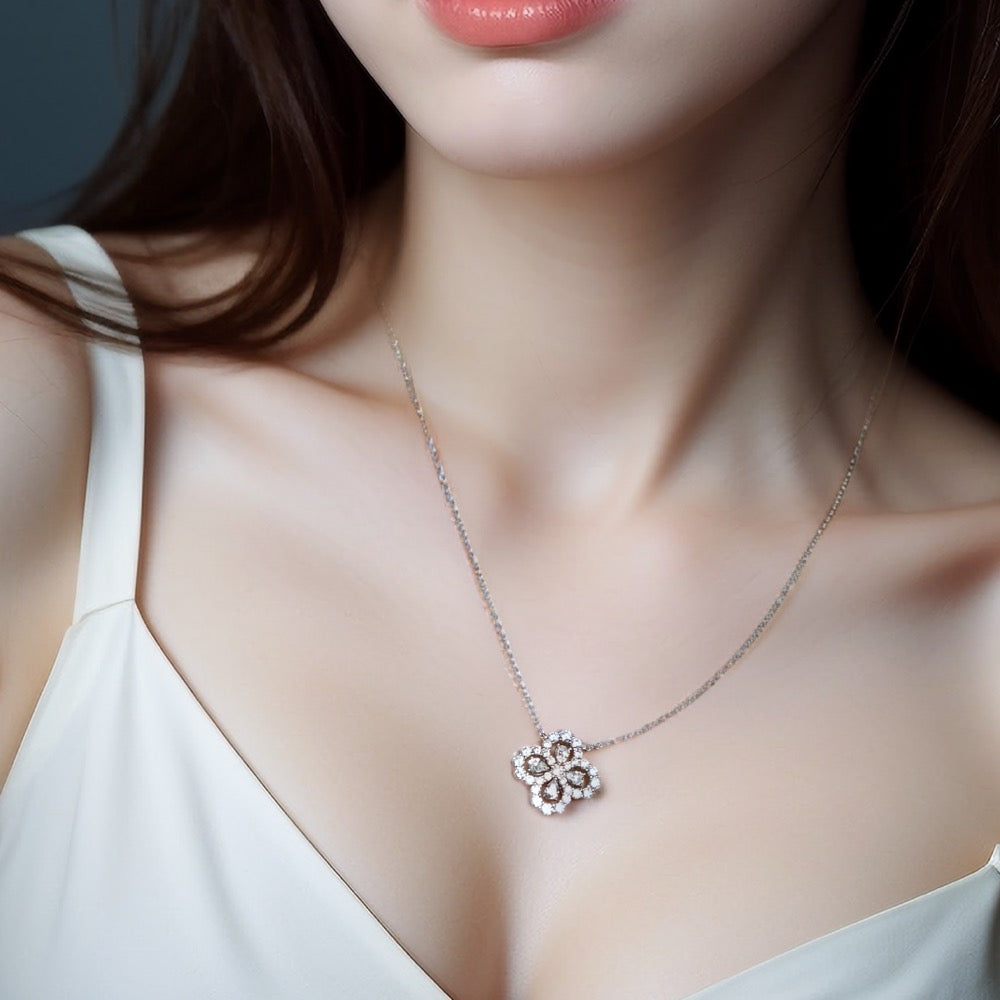 Diamond Loop Necklace For Women Jewelry