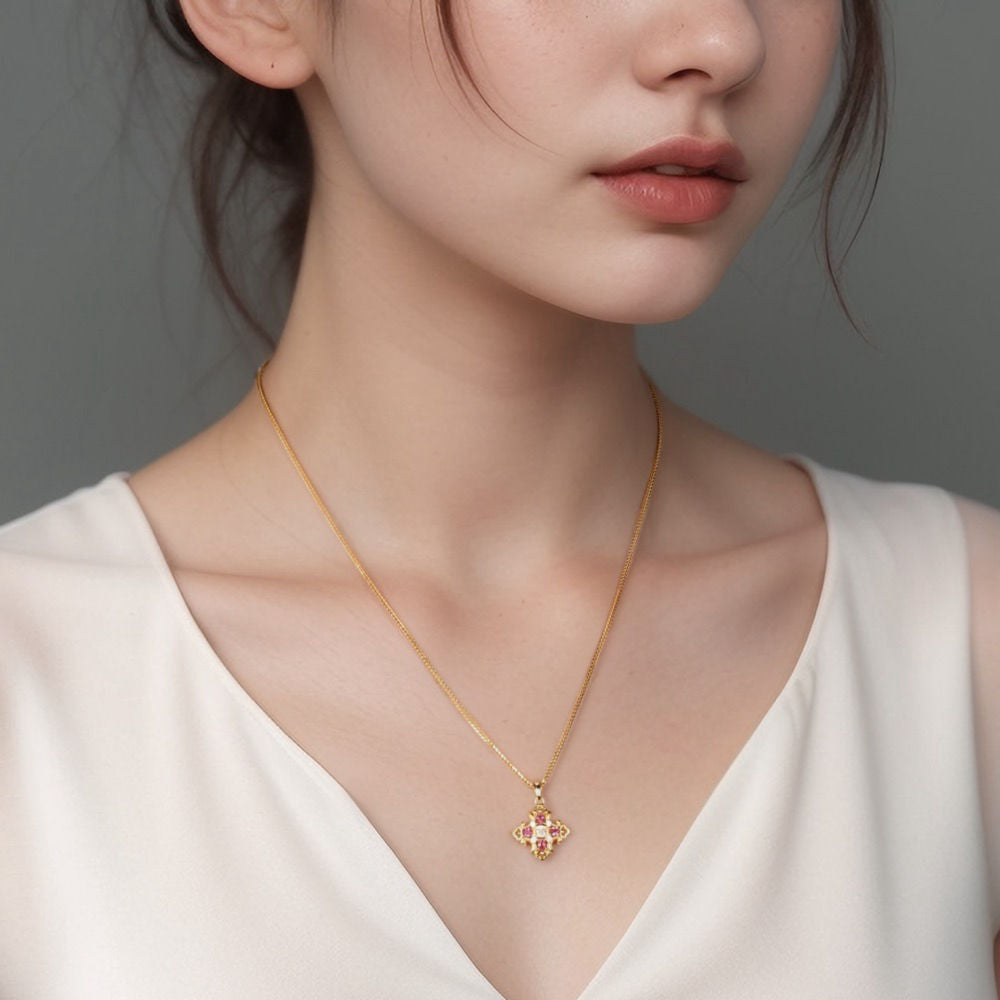 AB Reversible Necklace For Women Jewelry