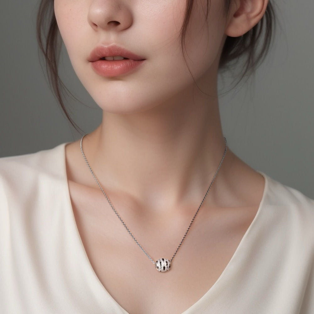 Beehive Enamel Necklace For Women Jewelry