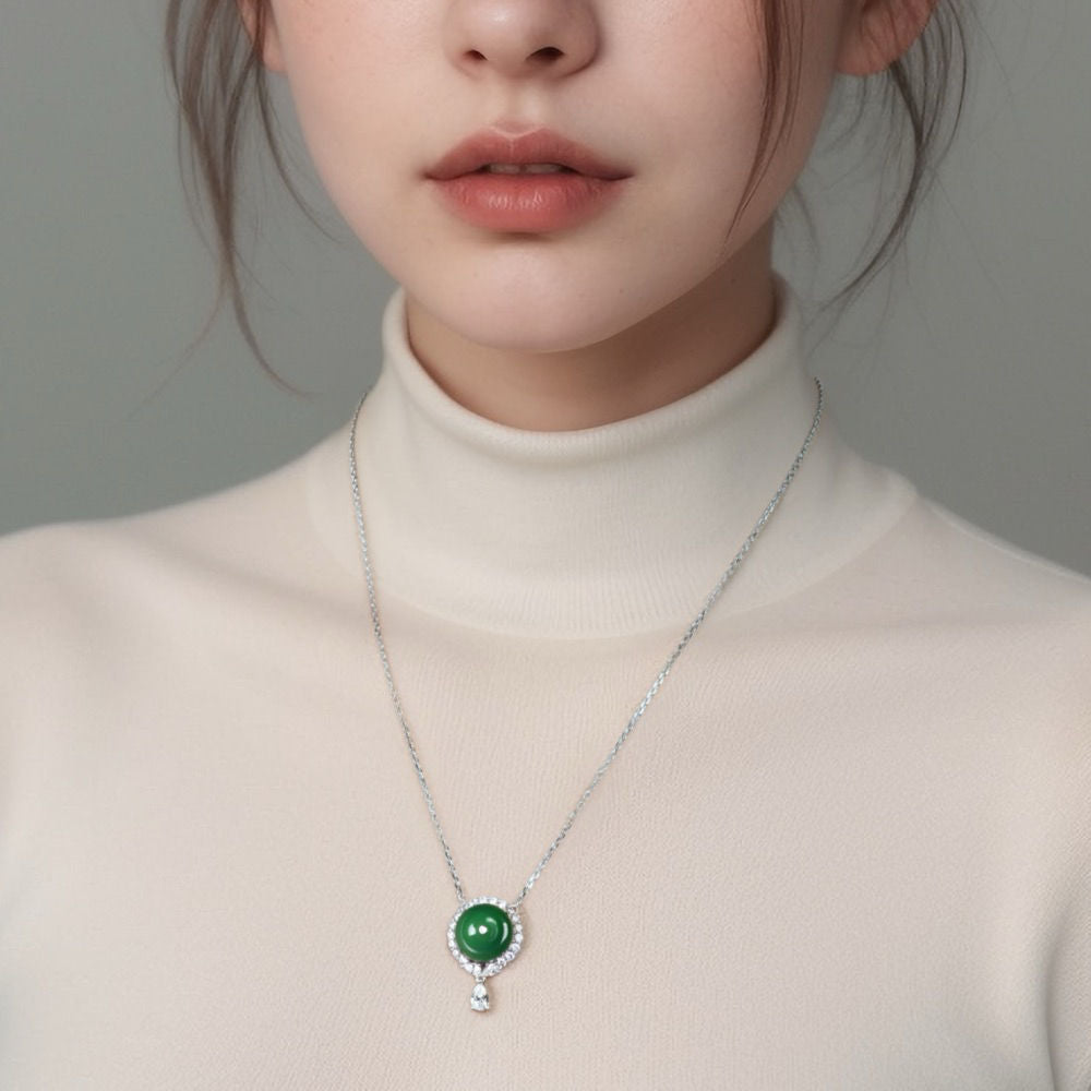 Chrysoprase Necklace For Women Jewelry