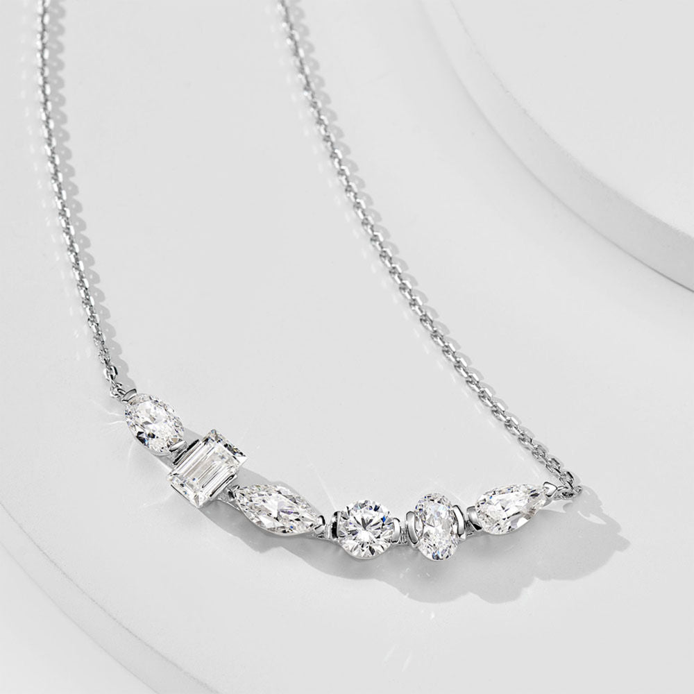 Smile Diamond Necklace For Women Jewelry