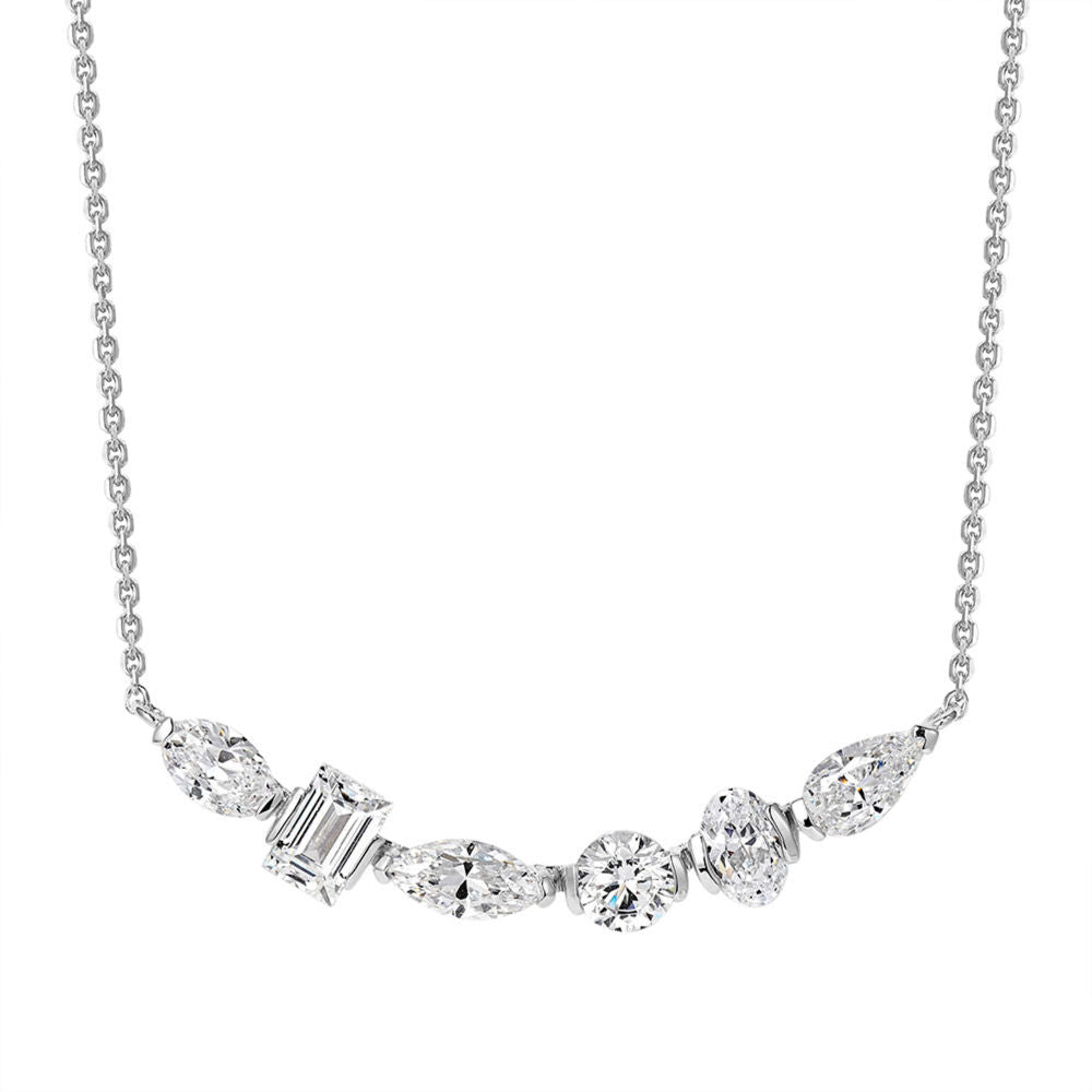 Smile Diamond Necklace For Women Jewelry