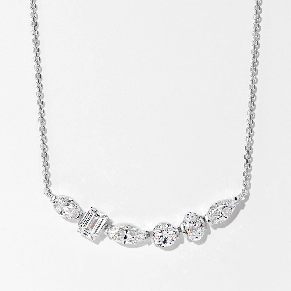 Smile Diamond Necklace For Women Jewelry