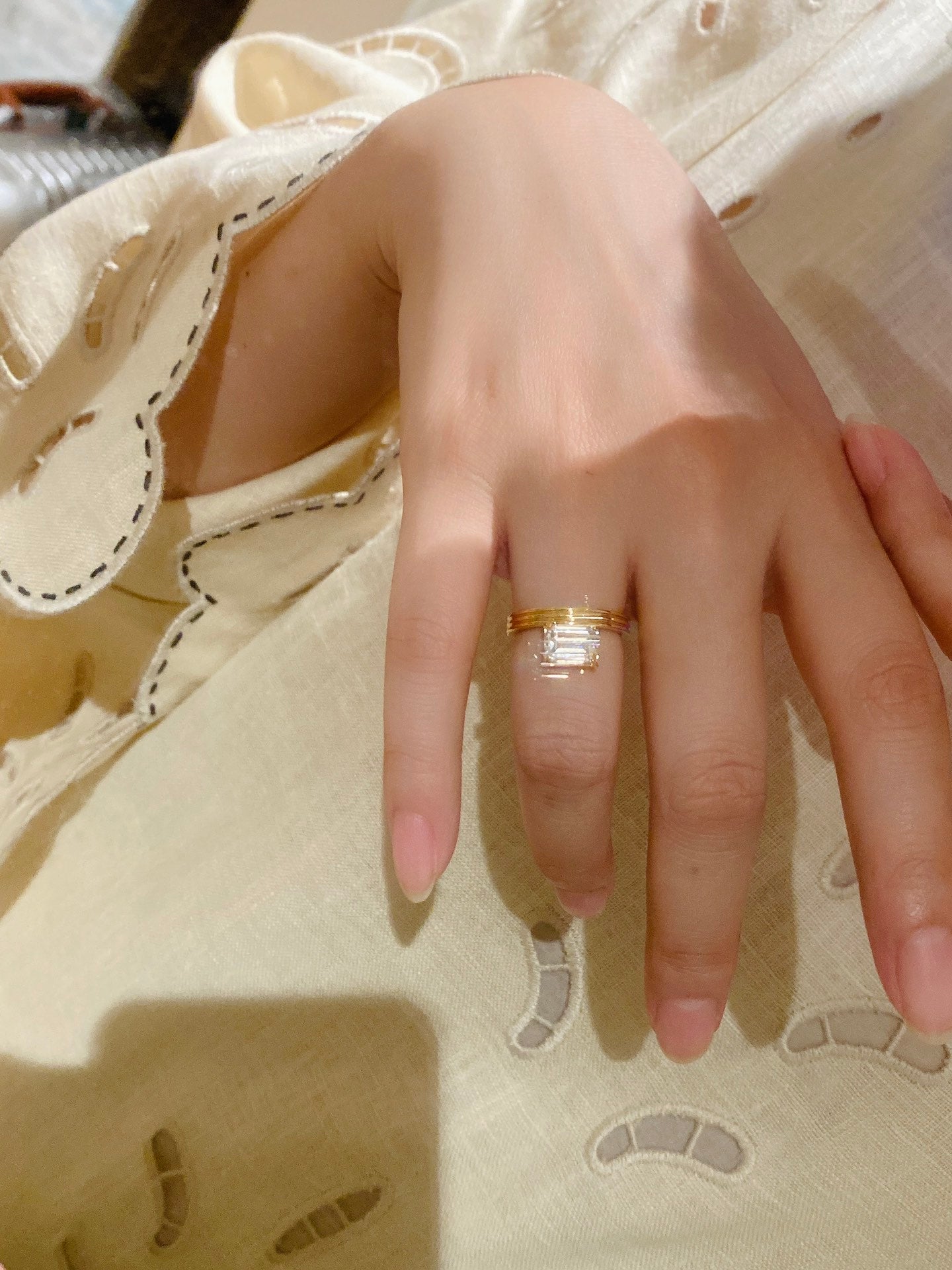 Emerald Cut Diamond Ring For Women Jewelry