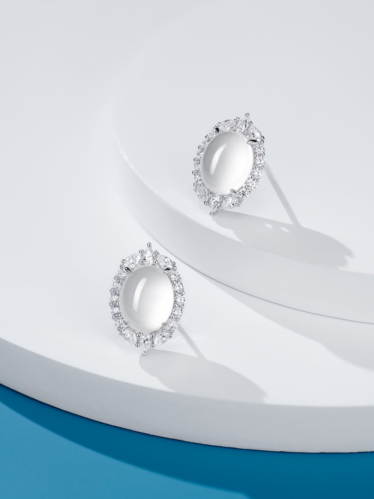 Egg-shaped Chrysoprase Earrings For Women Jewelry