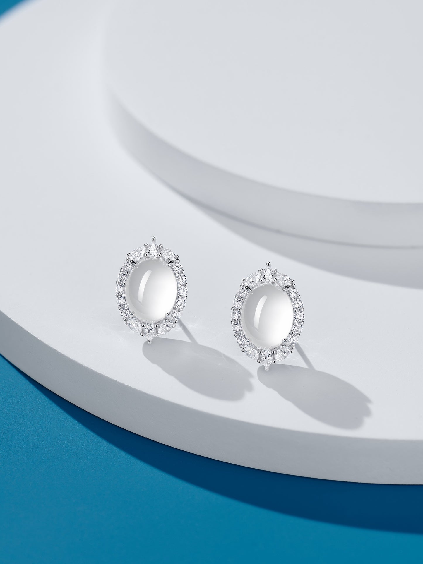 Egg-shaped Chrysoprase Earrings For Women Jewelry