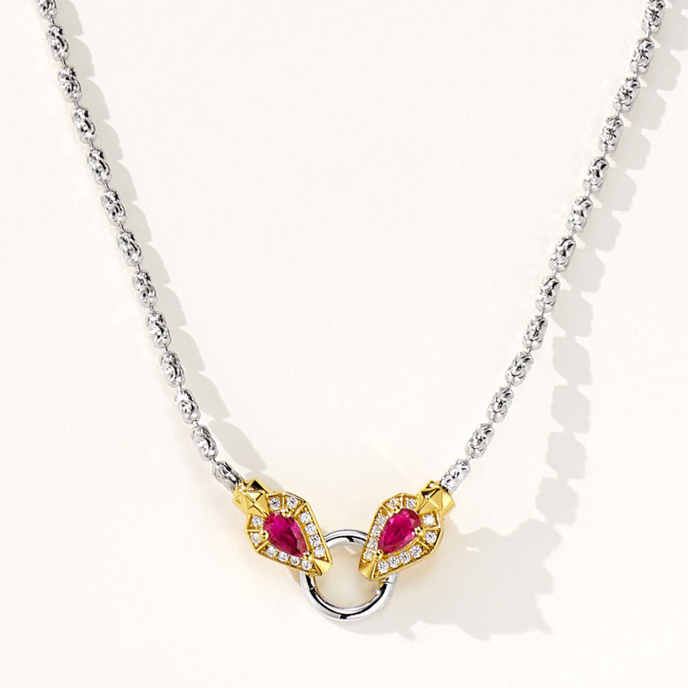 Double Snake Necklace For Women Jewelry