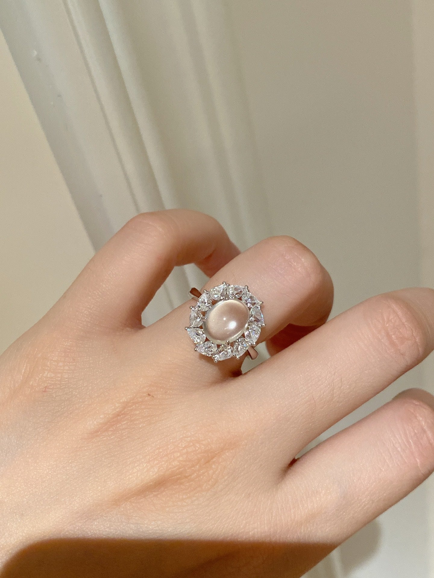 Foam Jade Ring For Women Jewelry