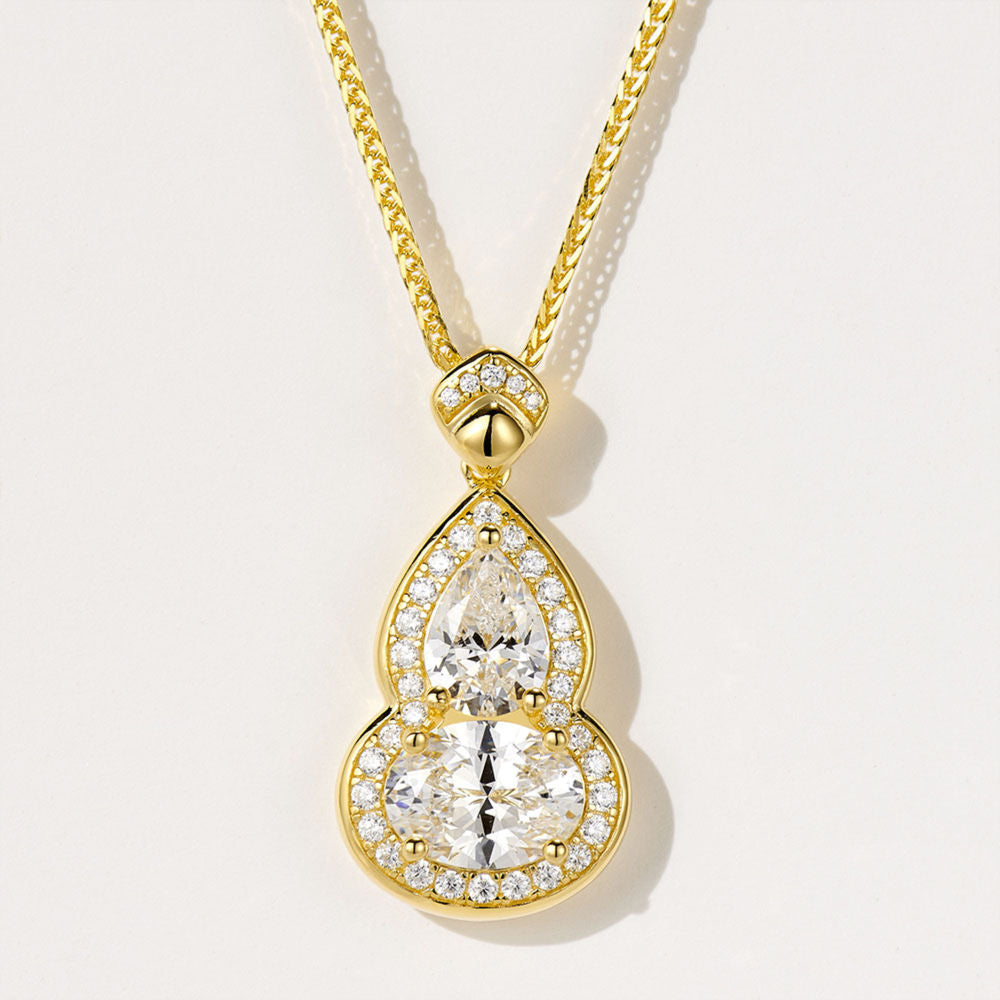 Gourd Diamond Necklace For Women Jewelry