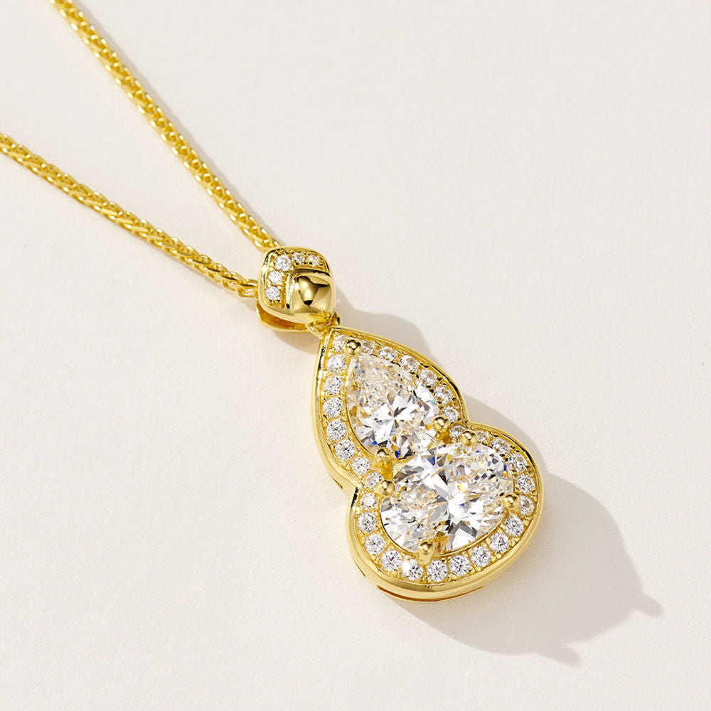 Gourd Diamond Necklace For Women Jewelry