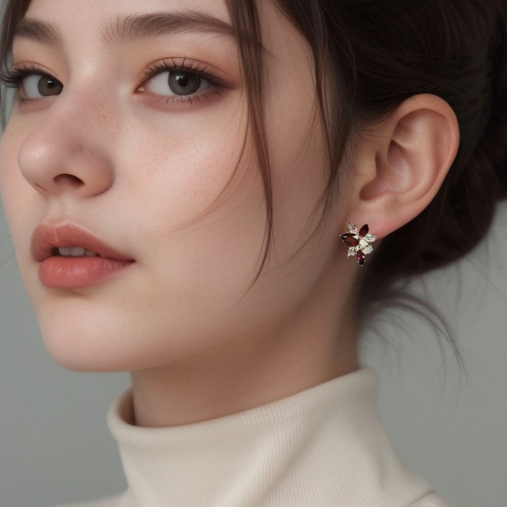 Cluster Diamond Earrings For Women Jewelry