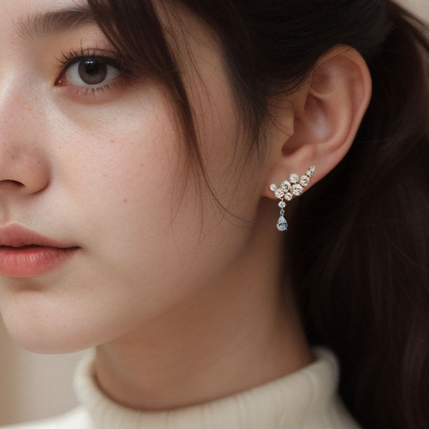 Diamond Stud Earrings For Women Jewelry