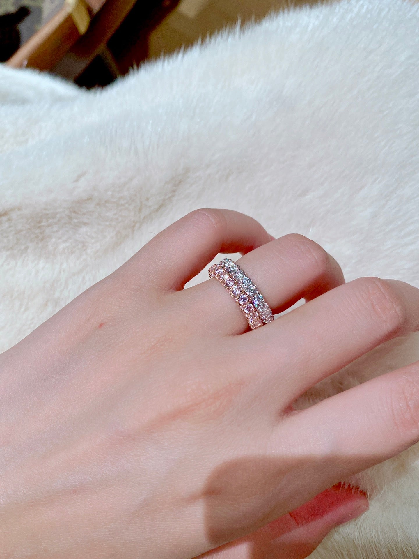 Full circle diamond ring For Women Jewelry