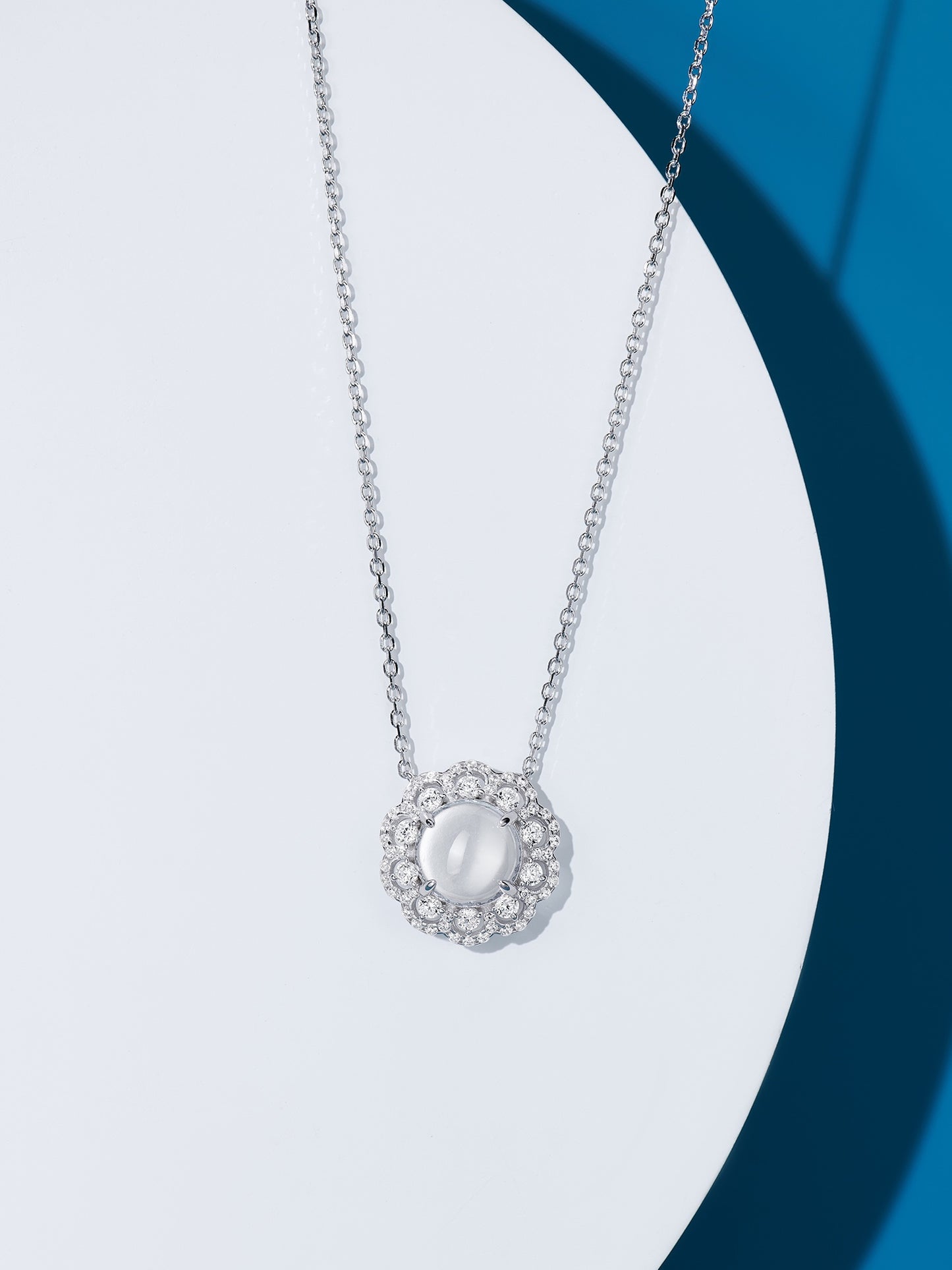Flower Chalcedony Necklace For Women Jewelry
