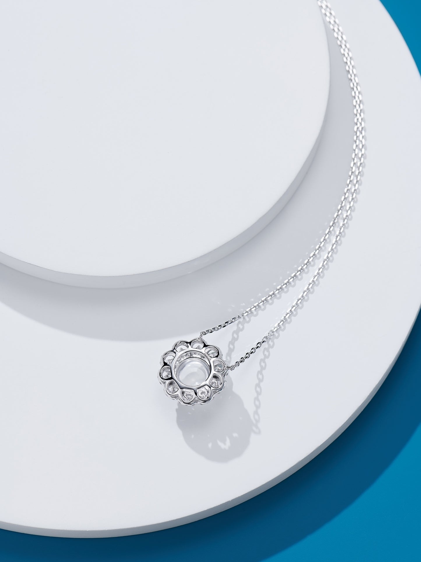 Flower Chalcedony Necklace For Women Jewelry