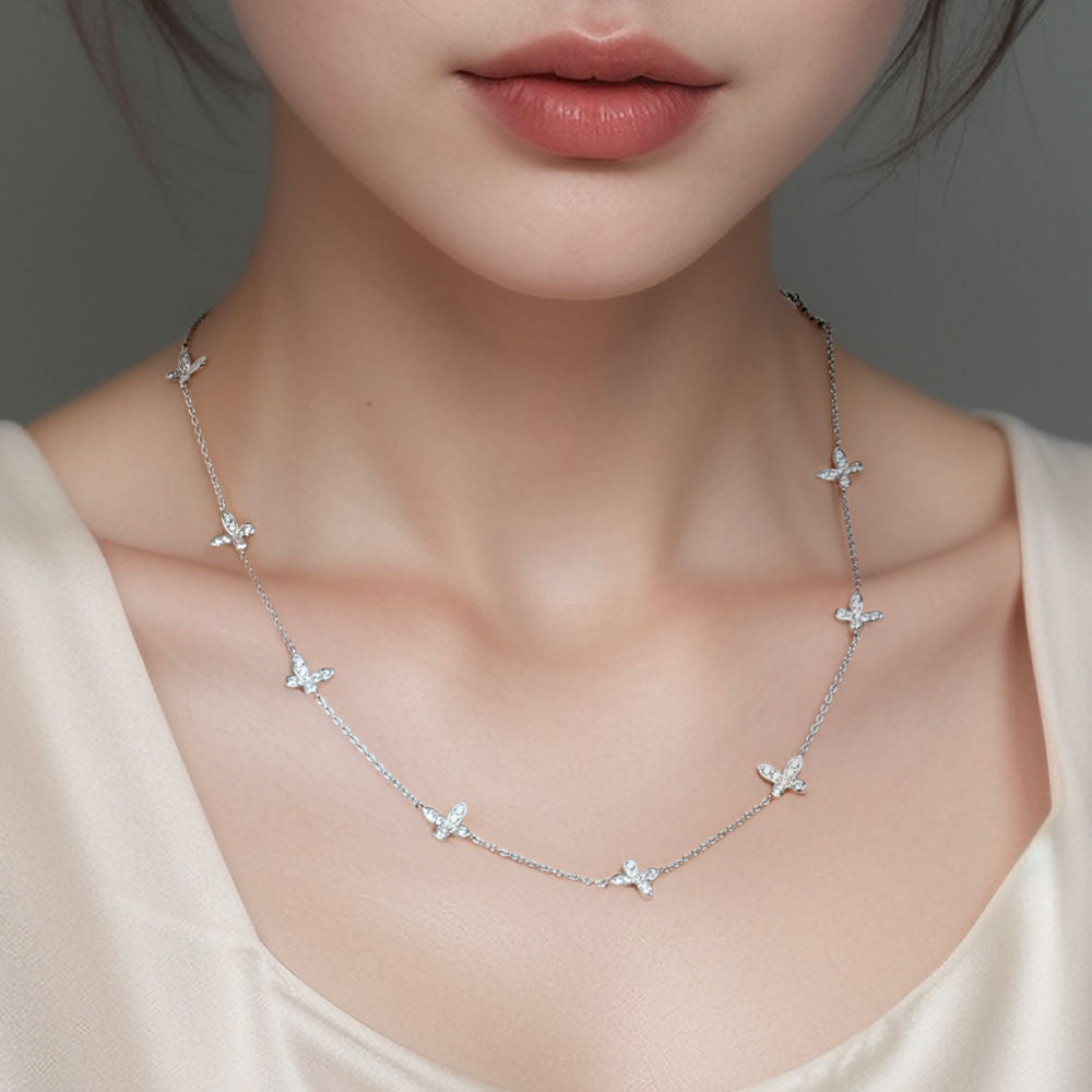 Full Butterfly Necklace For Women Jewelry