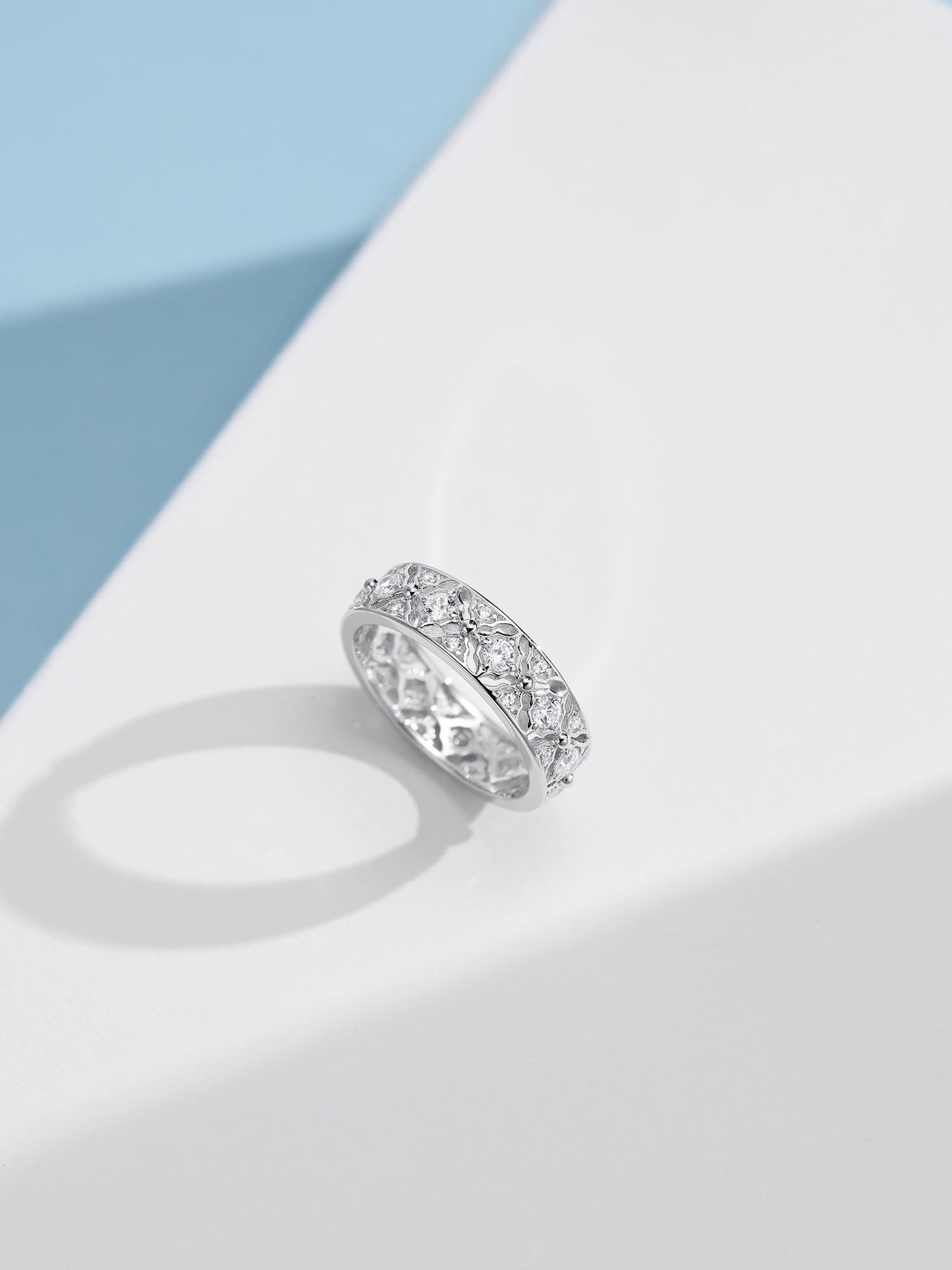 Blue Cushion-Shaped Diamond Ring For Women Jewelry