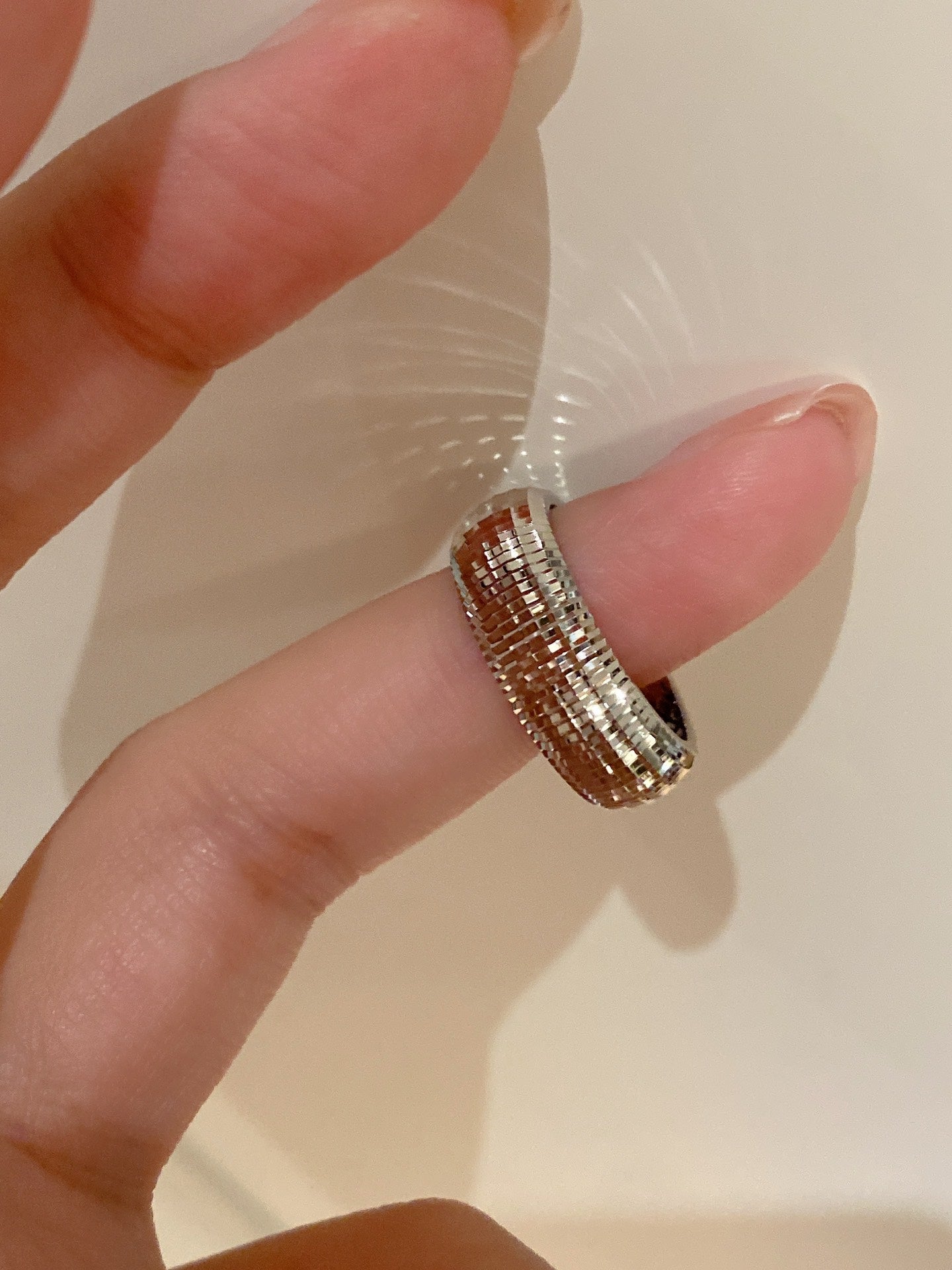 Faceted Lamp Ball Ring For Women Jewelry